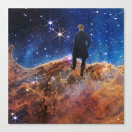 Wanderer above a Sea of Stars Canvas Print