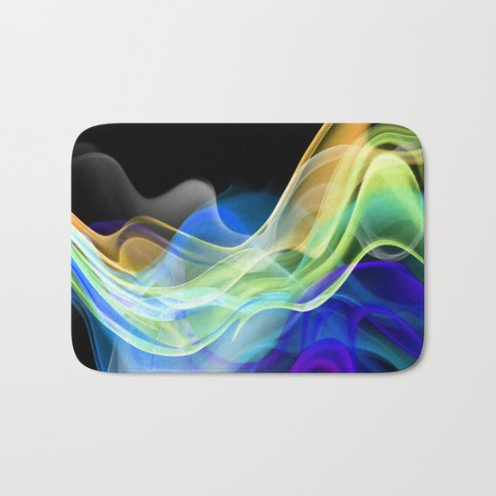 Color smoke. Bath Mat