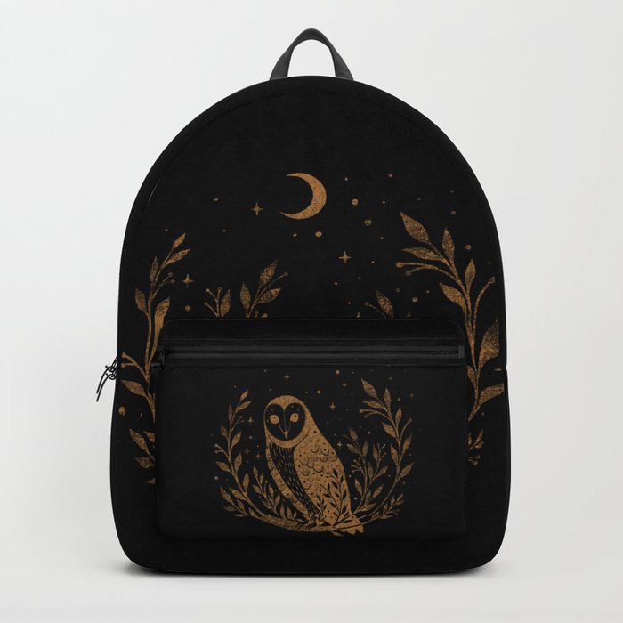 Owl Moon - Gold Backpack
