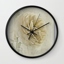 Botanical Notes  Wall Clock