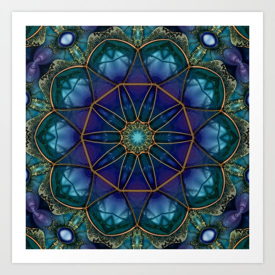Moonstone Mandala Art Print