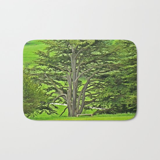 Old English Tree 1 Bath Mat