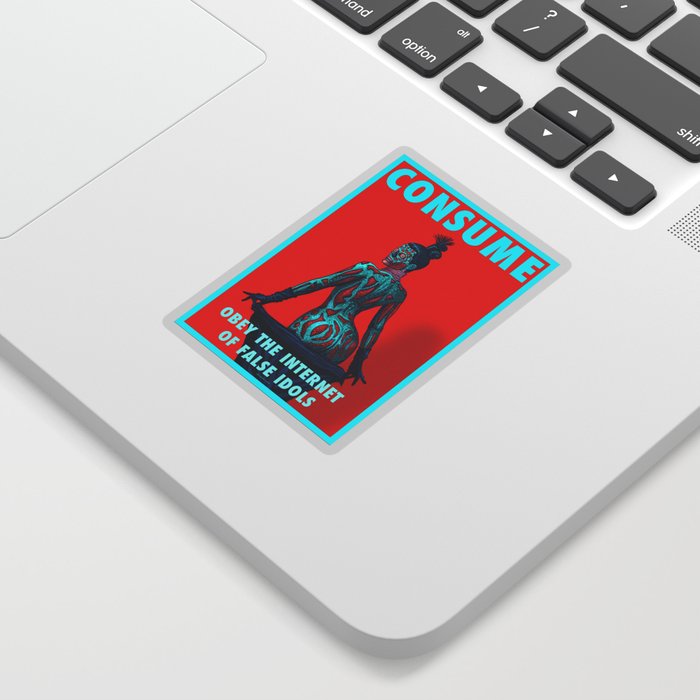 Obey The Internet Of False Idols Paper Magazine Sticker By