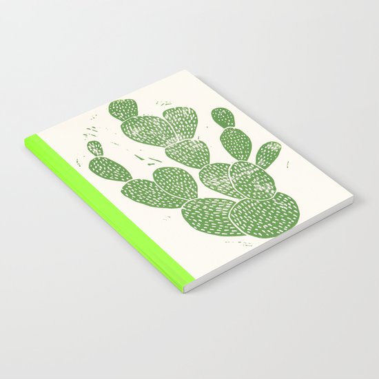 Linocut Cactus #1 Notebook