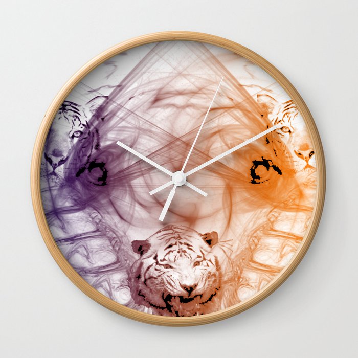 Tiger Family Wall Clock