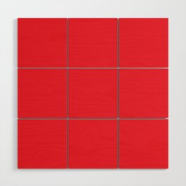RED FLASH solid color Wood Wall Art