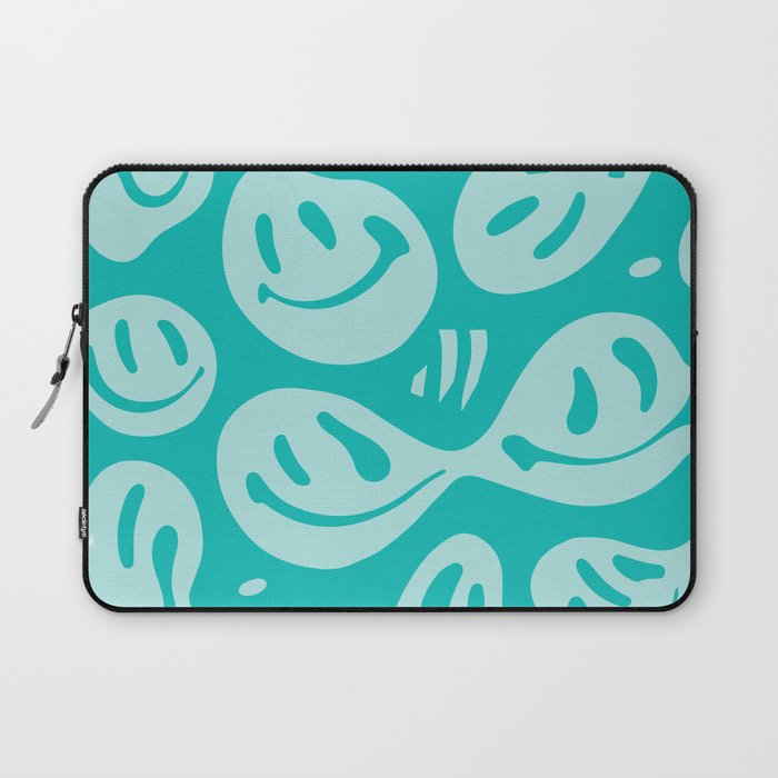 Eggshell Blue Melted Happiness Laptop Sleeve