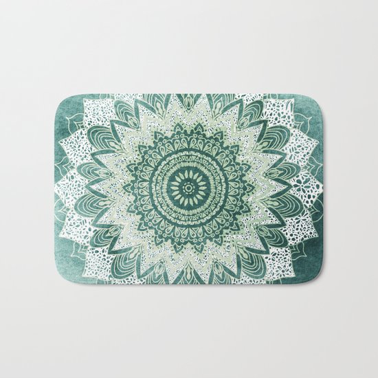BOHOCHIC MANDALA IN MINT Bath Mat