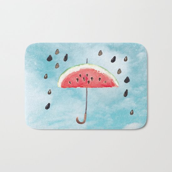 Melon- Fruity Summer Rain Bath Mat