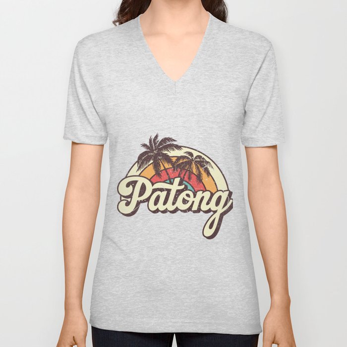 Patong beach city V Neck T Shirt