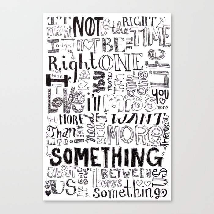 Something About Us Canvas Print