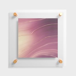 Mauve Gold Agate Geode Luxury Floating Acrylic Print