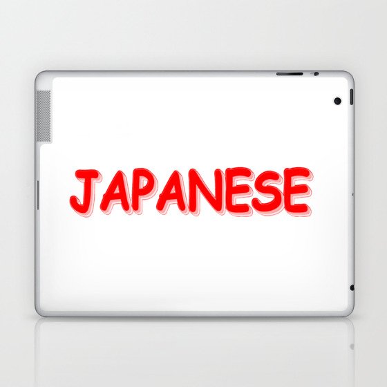 "JAPANESE " Cute Design. Buy Now Laptop & iPad Skin