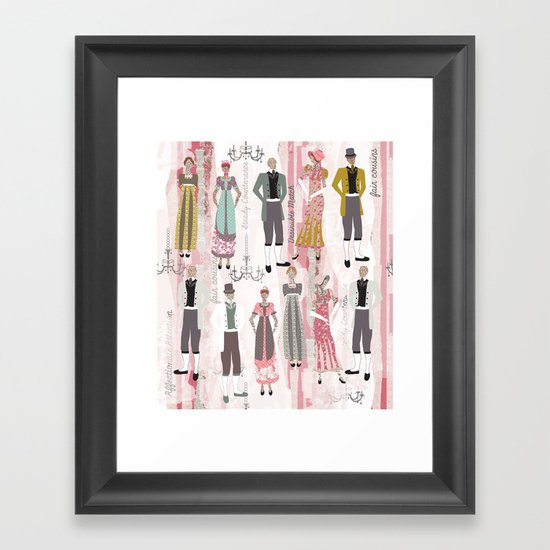 Ode to Austen Framed Art Print