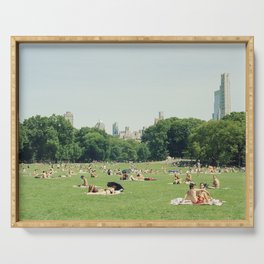 Summer in Central Park New York City | 35mm Film Photography Serving Tray