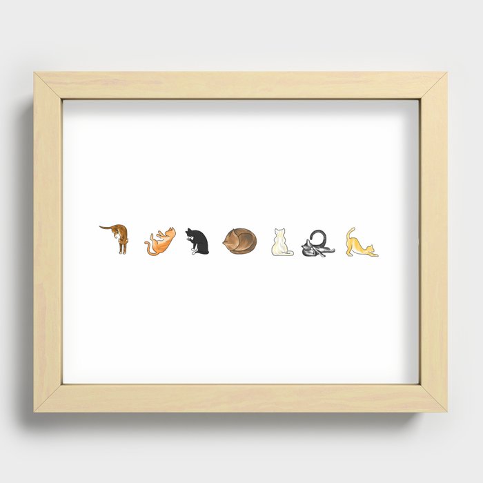 The Cat Cycle Recessed Framed Print