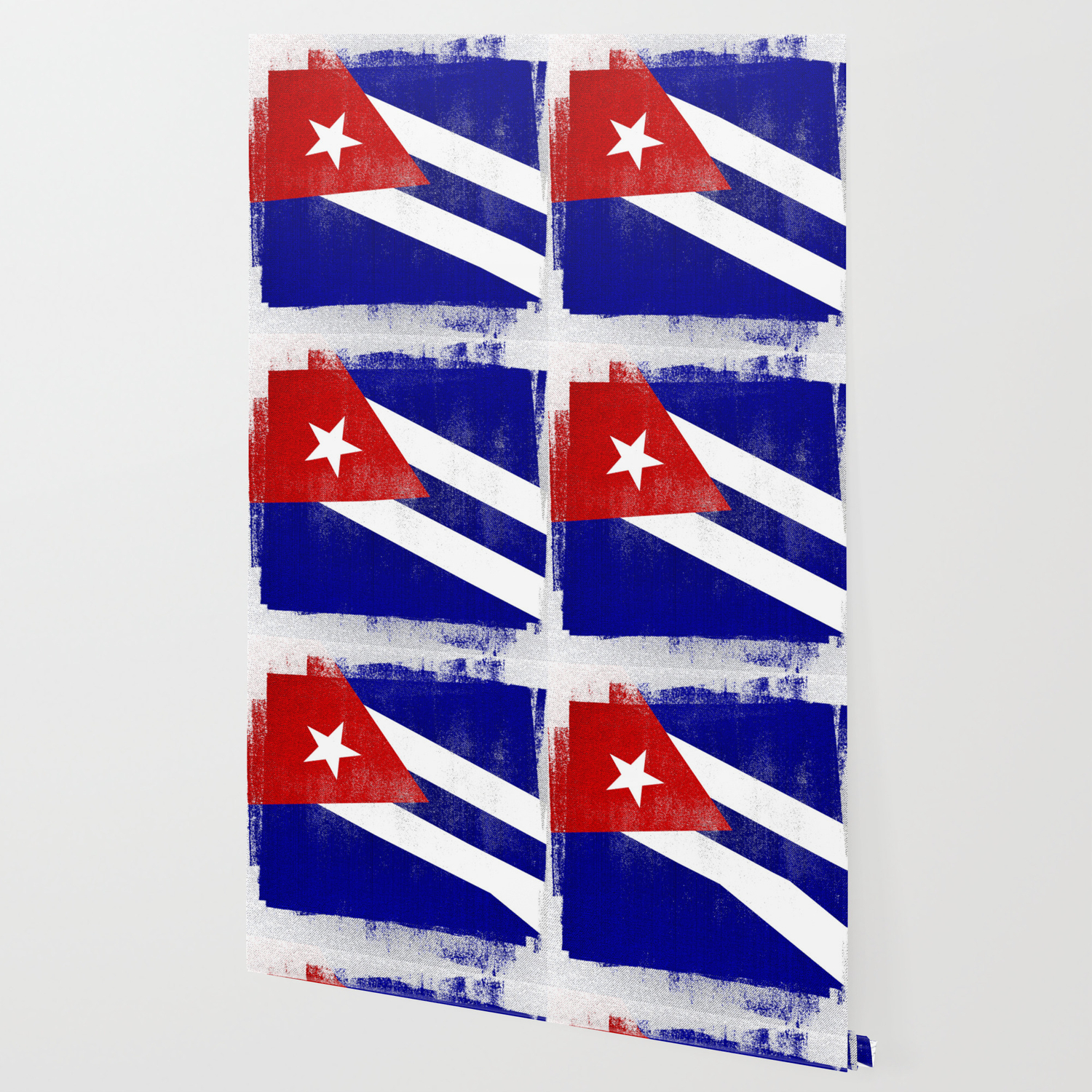 Cuba Distressed Halftone Denim Flag Wallpaper By Jlfotograffiti