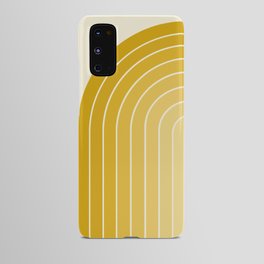 Gradient Arch XXV Gold Sunshine Mid Century Modern Rainbow Android Case