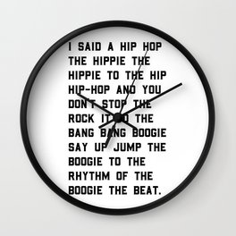 Rappers Delight Sugar Hill Gang Wall Clock