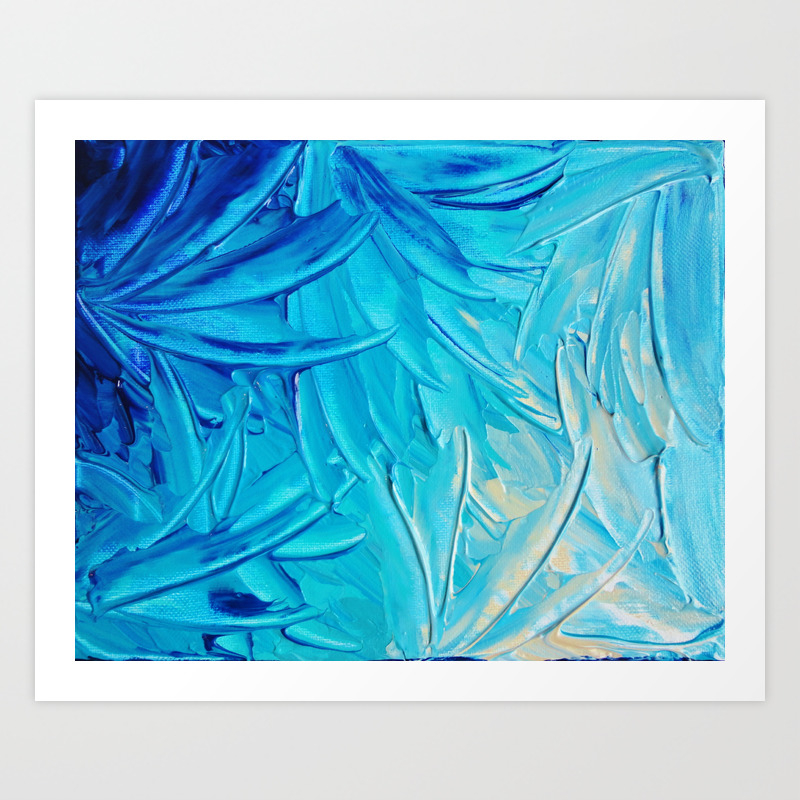 Water Flowers Beautiful Water Ocean Theme Shades Blue Floral
