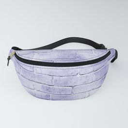 lavender purple distressed painted brick wall ambient decor rustic brick effect Fanny Pack