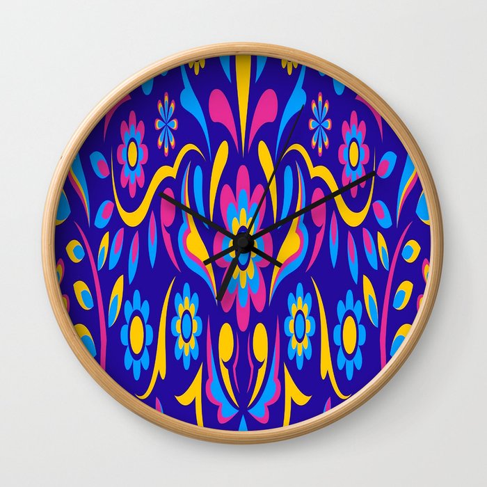 Embroidery Otami Style Wall Clock