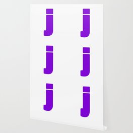 j (Violet & White Letter) Wallpaper