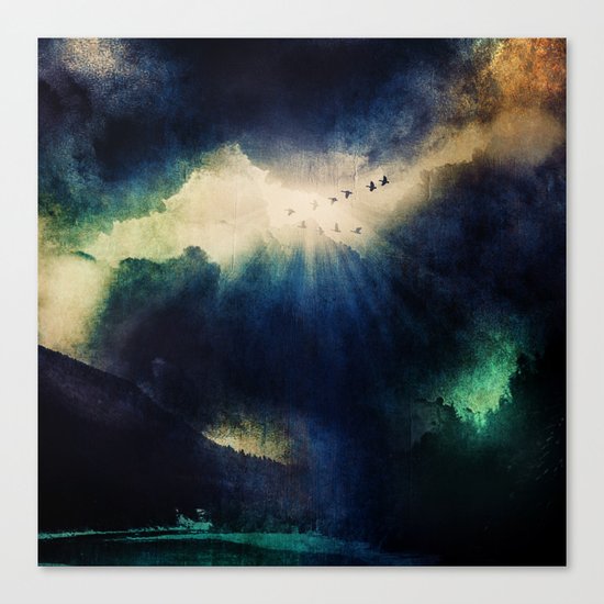 Tormenta negra. Canvas Print
