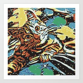 Space Cat Art Print