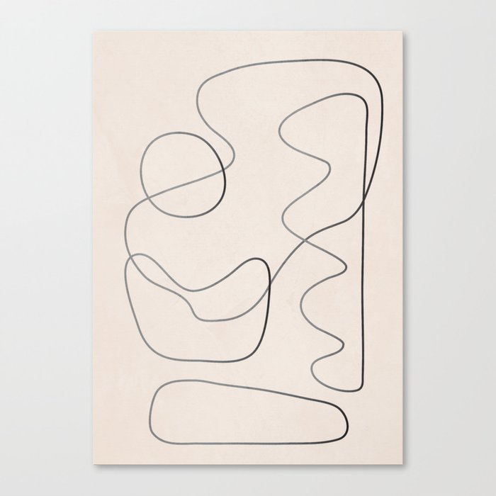 Abstract Line III Canvas Print