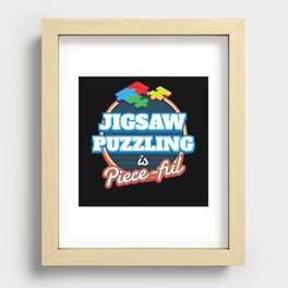 Jigsaw Puzzling Jigsaw Puzzle Hobby Game Recessed Framed Print