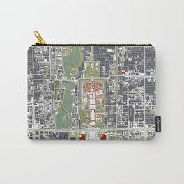 Beijing city map engraving Carry-All Pouch