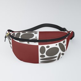Geometric modern shapes checkerboard 8 Fanny Pack