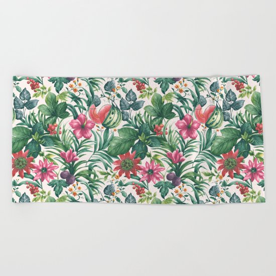 Garden pattern I Beach Towel