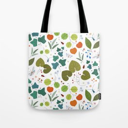 Firebug Forest white background Tote Bag