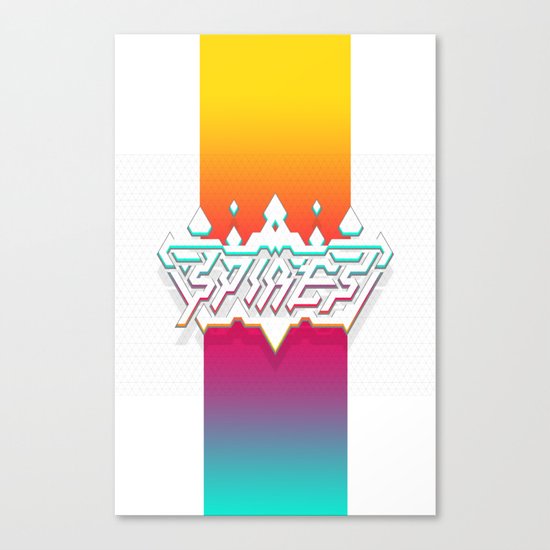 Spires : Crystyl Cystlys Spectrym Canvas Print