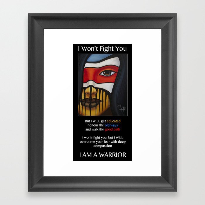 Compassion Warrior Framed Art Print