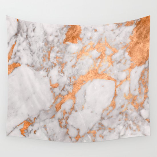 Copper Marble Wall Tapestry