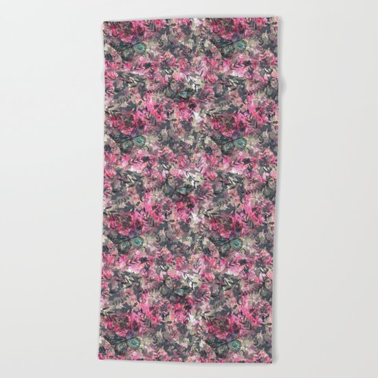 Butterfly in the Garden Beach Towel