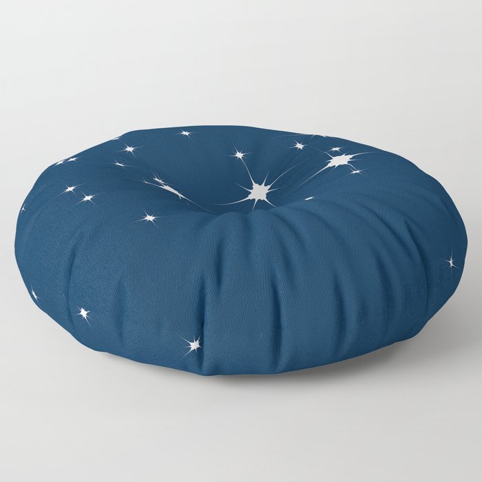 Mid Century Starry Night Floor Pillow