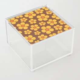 Colorful Retro Flower Pattern 739 Acrylic Box