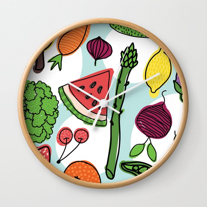 Healthy food Wall Clock