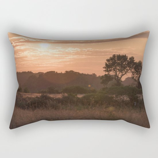 Orange sunset Rectangular Pillow