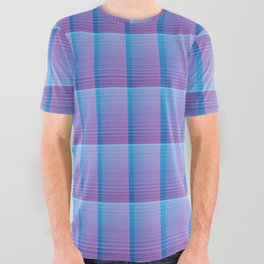 Abstraction_MODERN_PATTERN_BLUE_PURPLE_ILLUSION_POP_ART_0706A All Over Graphic Tee