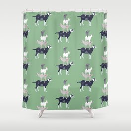 Goat Stack Shower Curtain