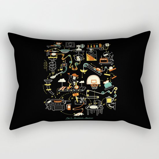 Breakfast Machine Rectangular Pillow