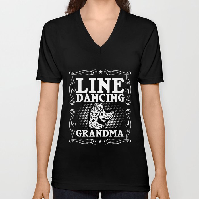 Line Dance Music Song Country Dancing Lessons V Neck T Shirt