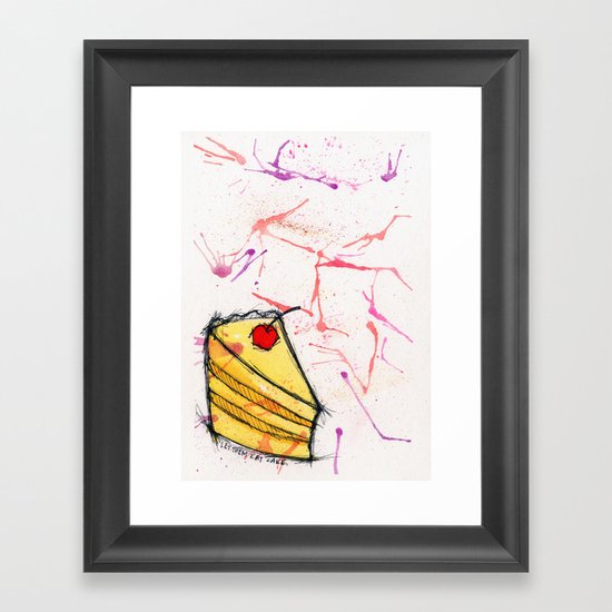 Let them eat cake Framed Art Print