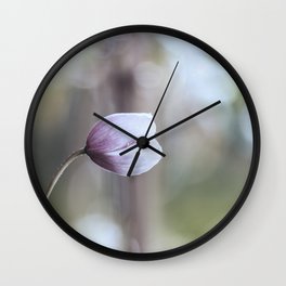 Makro_Clematis_2 Wall Clock