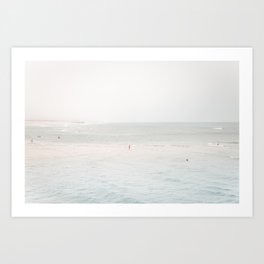 At the Seaside (three) - minimal beach series by Ingrid Beddoes Art Print